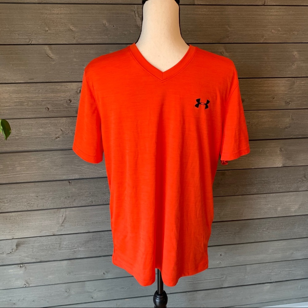 Under Amour orange loose fit workout shirt medium